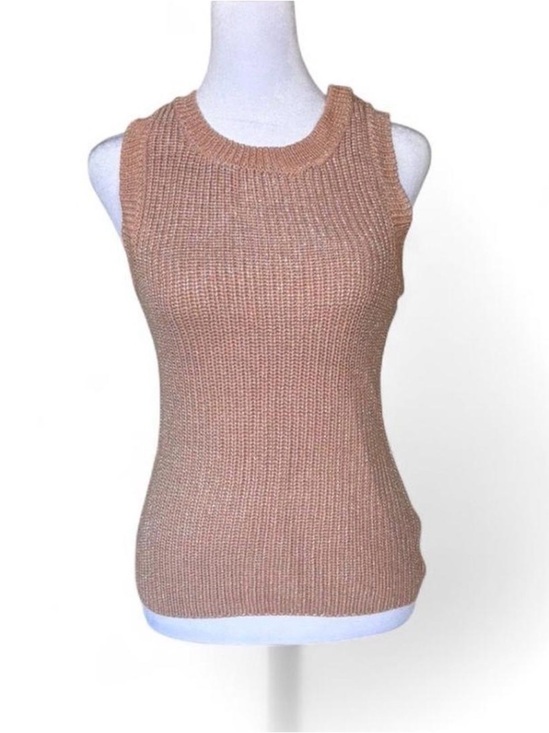 Boston Proper Tops - Boston Proper Sleeveless Ribbed Tank in Dusty Rose